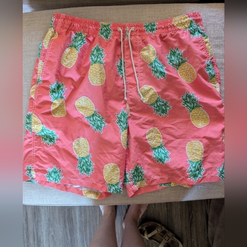 Men's Pineapple Swim Trunks sz XL
